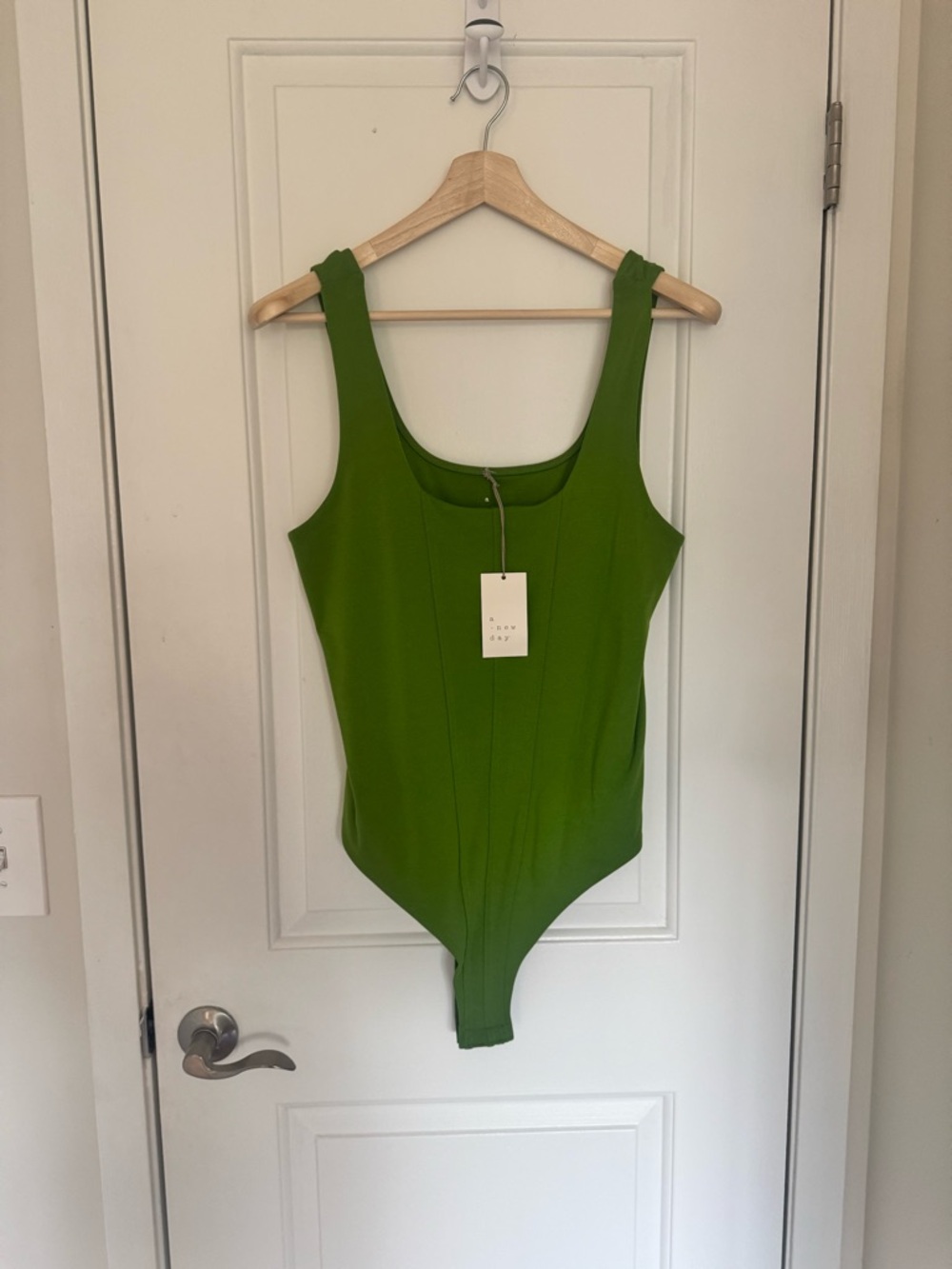 a new day Green Scoop Neck Bodysuit